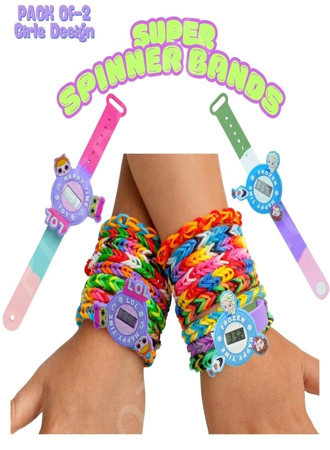 بلس بوينت سواران للأطفال من PLUSPOINT بتصميم كرتوني، مناسبان للأولاد والبنات، سوار دوار لطيف مع ساعة رقمية دوارة، هدية رائعة لأعياد الميلاد أو كهدية تذكارية. - Image 2